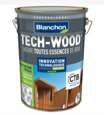 LASURE, TECH-WOOD, BTP, BOIS, EXTERIEURE, COLORIAN, ARNOUVILLE,