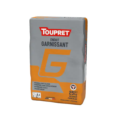 TOUPRET, ENDUIT GARNISSANT, G, COLORIAN, SAC ENDUIT, INTERIEUR, PRO, pROmo, PRIX PALETTE, ARNOUVILLE, GONESSE, MAGASIN PEINTURE