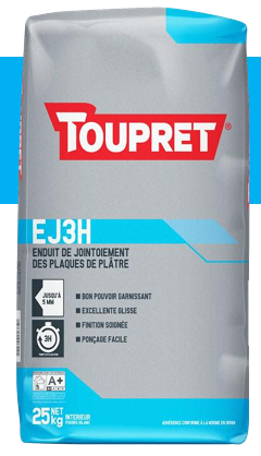 TOUPRET, EJ3H, COLORIAN, SAC ENDUIT, INTERIEUR, PRO, PROMO, PRIX PALETTE, ARNOUVILLE, GONESSE, MAGASIN PEINTURE,ENDUIT DE JOINTOIEMENT DES PLAQUES DE PLATRE