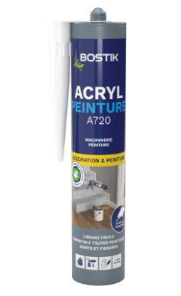 ACRYL PEINTURE A720, BOSTIK, acrylique, etancheite, colorian