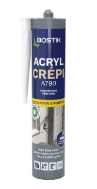 A790 ACRYL CRÉPI, BOSTIK, acrylique, mur, colorian